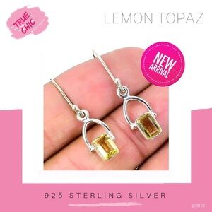 Lemon Topaz Dangle Earrings